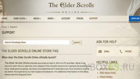 Очередная задержка: The Elder Scrolls Online