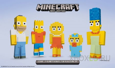 Minecraft получила The Simpsons Skin Pack